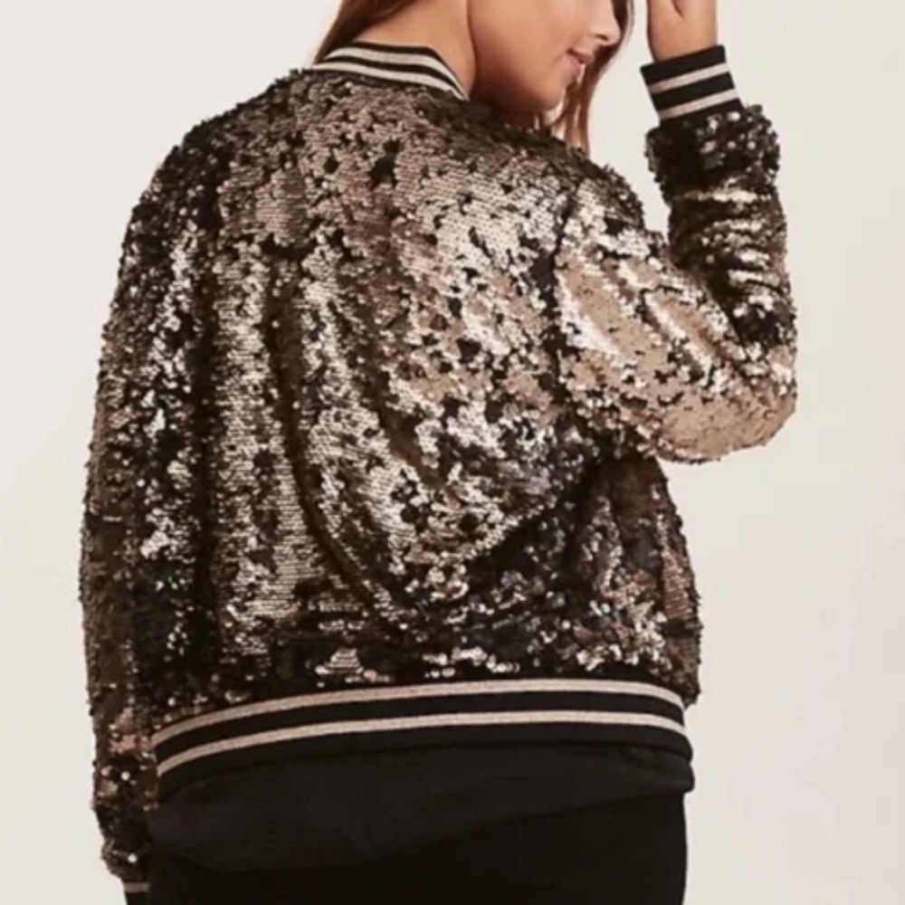 Torrid Sequin Bomber Jacket - image 2